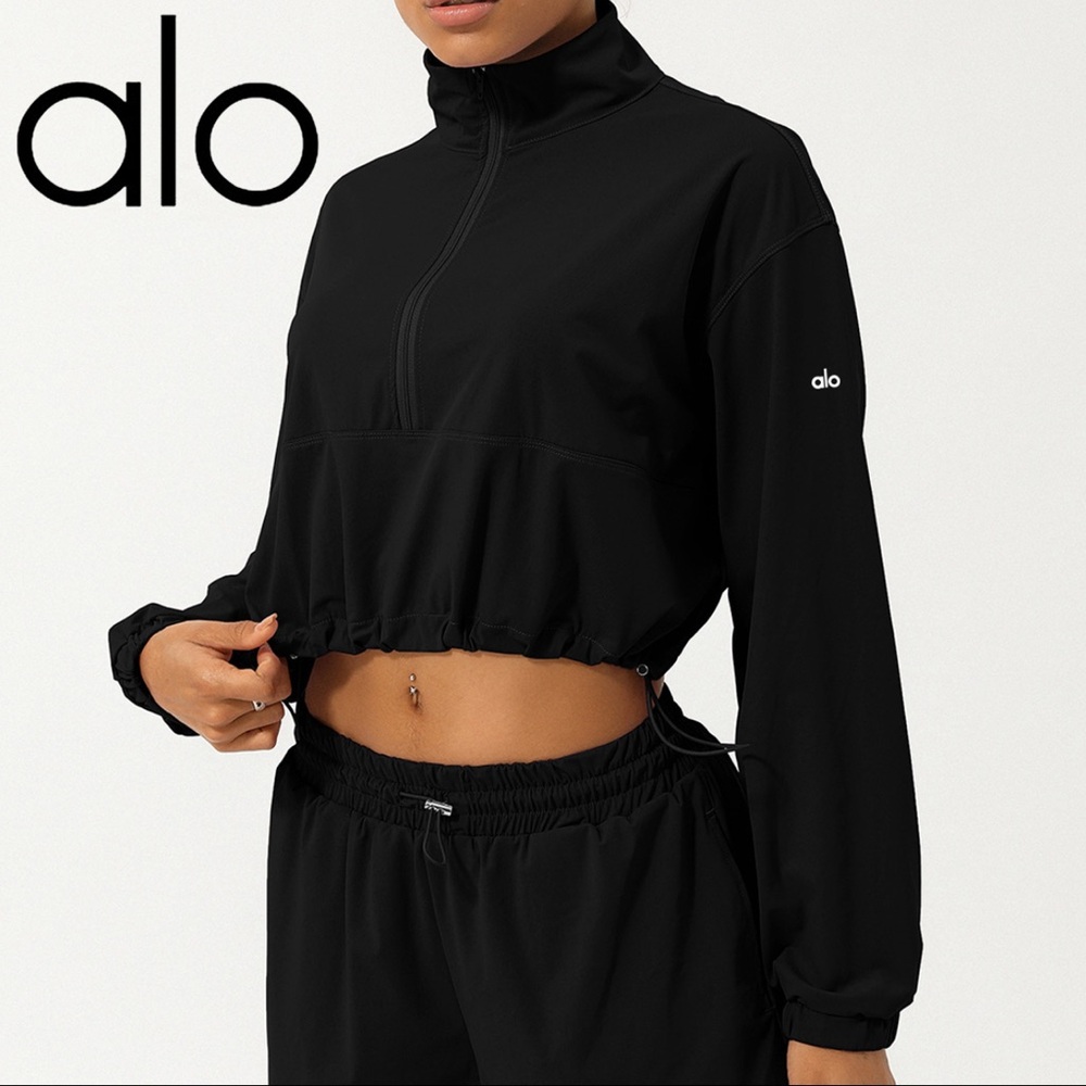 ALO Yoga Black Cropped Jacket